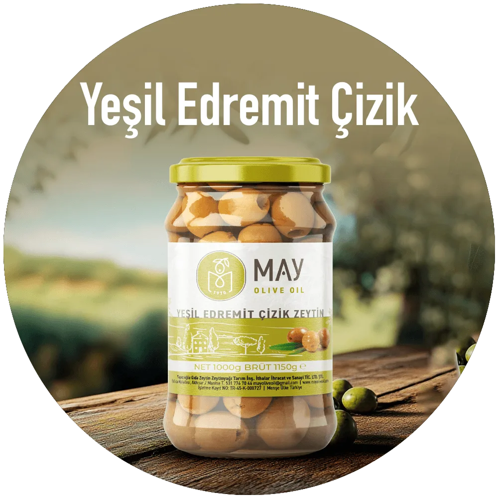 Yeşil Edremit Çizik Zeytin